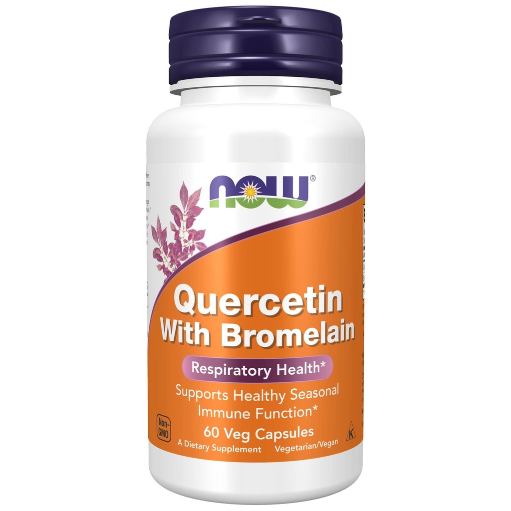 NU Kosttilskudd, Quercetin med Bromelain, balansert immunsystem*, 60 Veg Kapsler