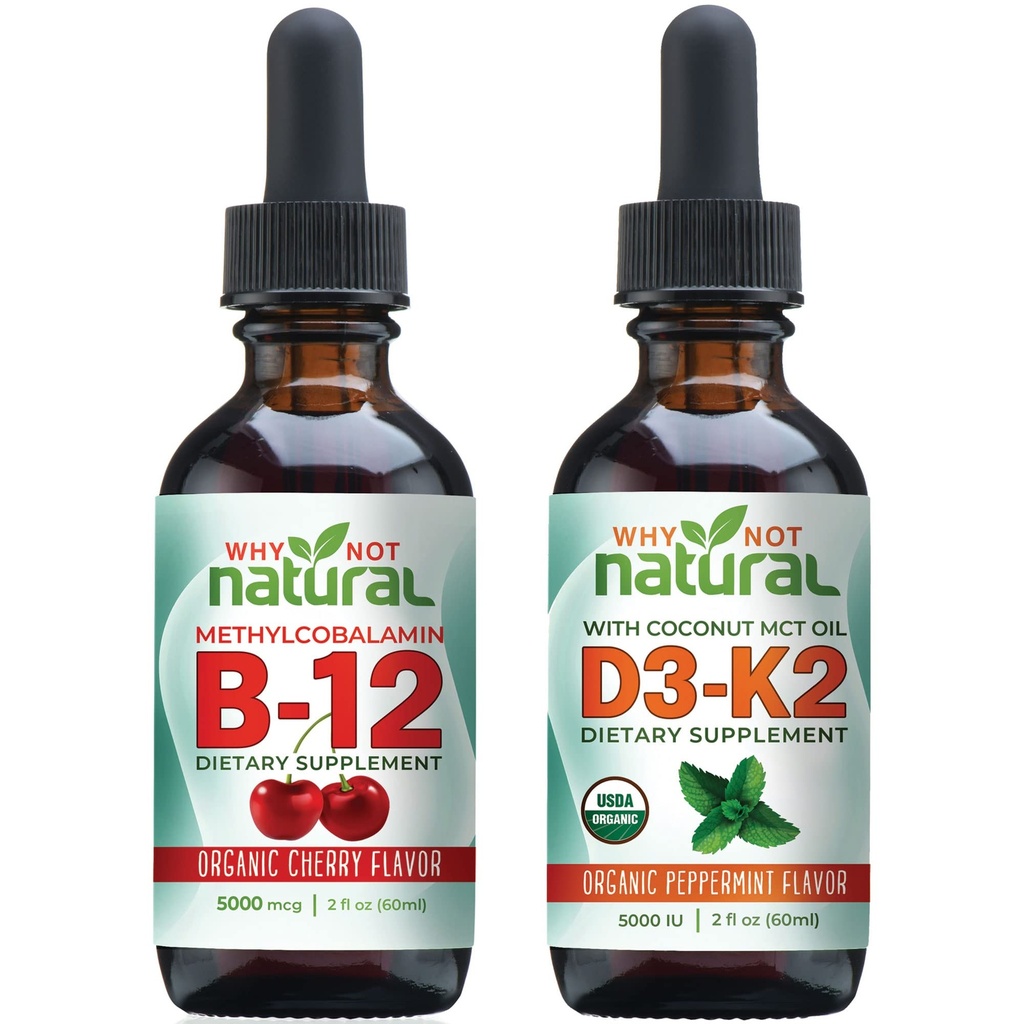 Hvorfor ikke naturlig organisk vitamin B12 og vitamin D3 K2 flytende dråper