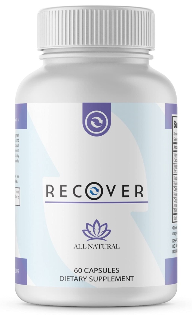 Antialkohol Drink Support Supplement - Craving støtte med Kudzu, L Glutamin B vitaminer RNA/DNA kompleks og mer. 60 Kapsler