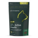 VetriScience Senior 27+ Aktiv Helse Chews, Nu Cat Daily Multivitamin for eldre katter, balansert vitaminer, mineraler og antioksidanter, sunn aldring og velvære støtte, fisk, 30 greve