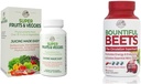 COUNTRY FARMS Super Fruits Veggies Antioksidant Immune Energi Digestive Kapsler + Buuntiful Beets Nitric Oxid Circulation Immune Capsules Bundle, 30 + 90 Serveringer