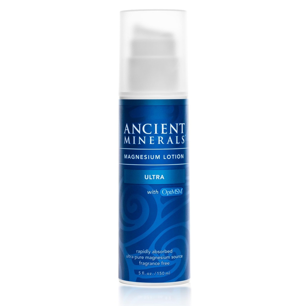 Gamle Mineraler Magnesium Lotion Ultra med MSM ren ekte Zechstein Magnesium Lotion for emneapplikasjon (5oz)