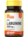 Sundance L-Arginine 1000mg kapsler | 60 greve | Gratis Form Aminosyre Supplement | Ikke-GMO og Glutenfri Supplement