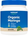 Nutricost Organic Moringa Powder 1LB (16oz) - Glutenfri, ikke-GMO, Vegetarvennlig