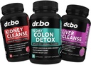 Colon, Nyre & Liver Cleanse Detox Support Supplement - 15 dagers intestinale rengjøring piller og probiotiske for bloating og daglig lindring relief - Hjelp Bladder Control, Urinal Tract & Gallblader Health