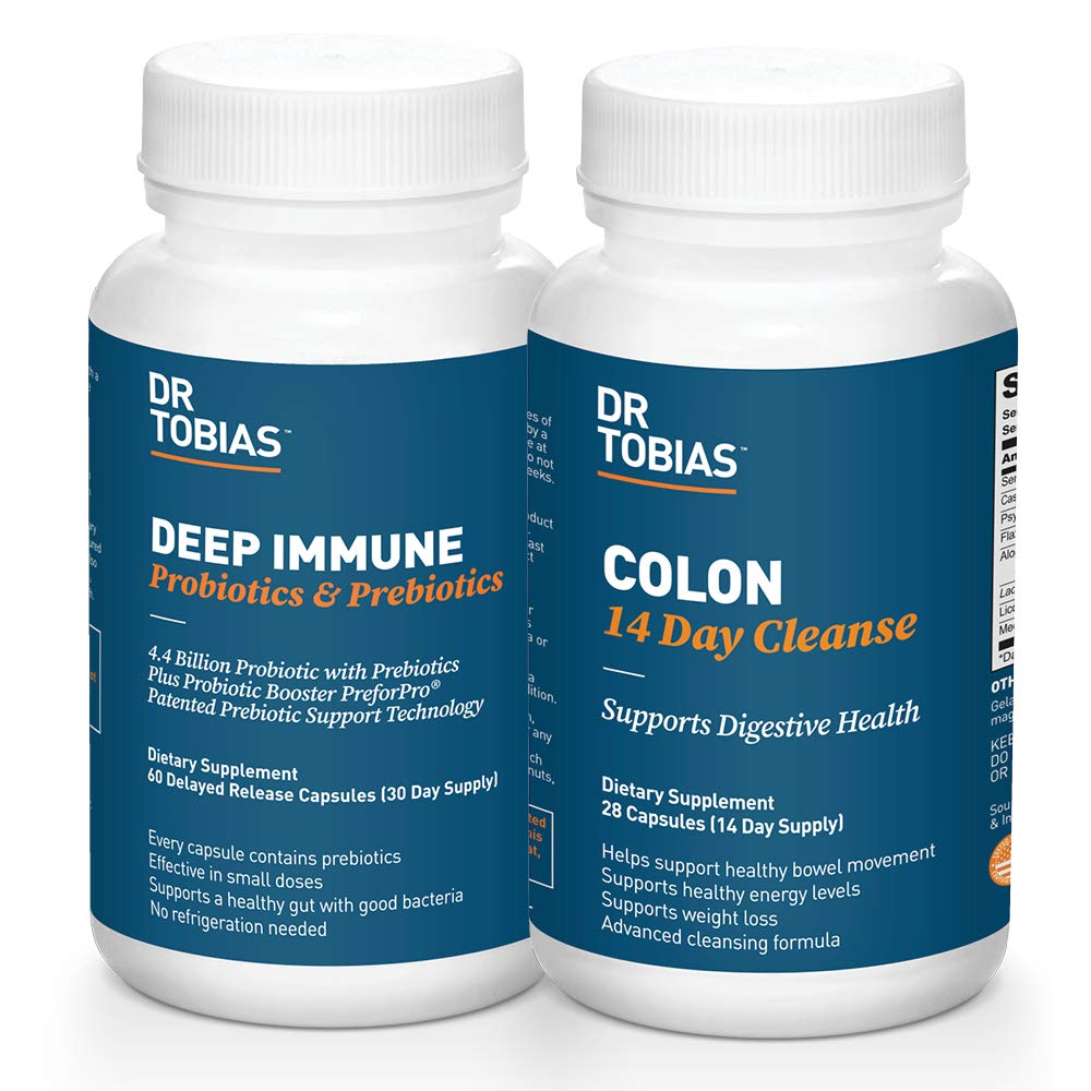 Dr. Tobias Digestive Kickstarter Bundle med Colon 14 dagers rensing og dyp immunprobiotika og prebiotika