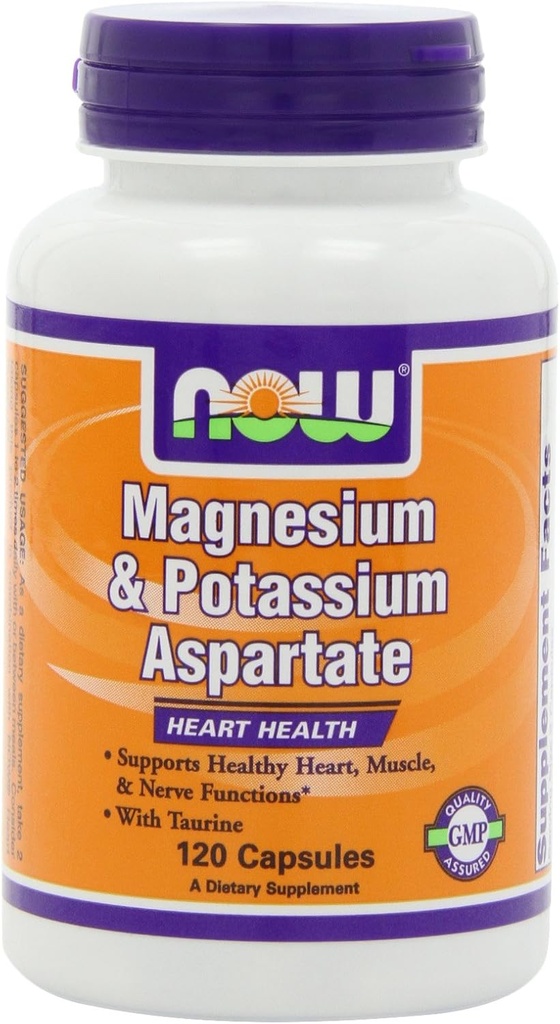 NU Magnesium og Kalium Aspartat W/ Taurin, 120 kapsler (pakke på 2)