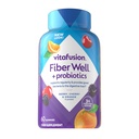 Vitafusion Fiber Well + Probiotika Gummier for voksne – 3g Fiber per servering for digestiv helse og probiotika*, 60 greve