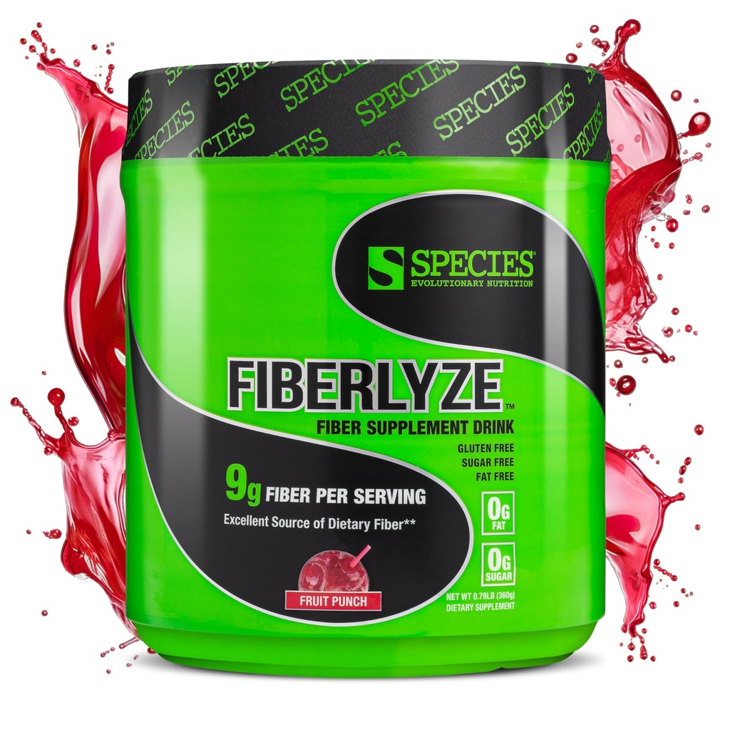 Arter Ernæring Fiberlyze Fiber Supplement, Psyllium Basert Oppløselig & Uoppløselig Fiber pulver for sunn Colon, Digestive funksjoner (Fruit Punch, 30 Serveringer)
