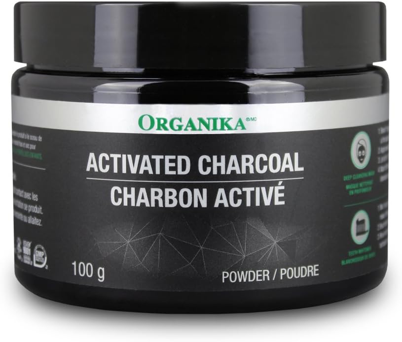 ORGANIKA Charcoal pulver Aktivert, 100 GR
