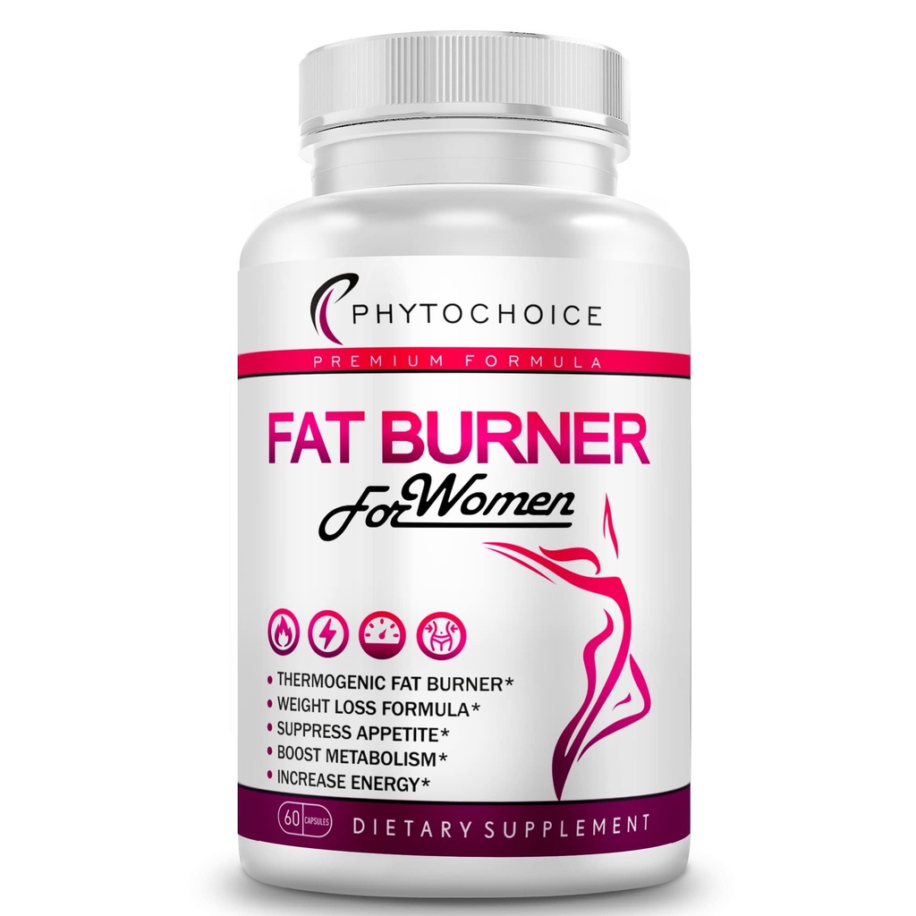 Fat Burner for Women with Raspberry Ketones, Green Tea & African Mango – Best Diet Pills that Work Fast for Women, All-Natural Weight Loss Supplements Supports Metabolism & Belly Fat Burn, 60 Capsules