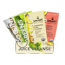 SMART presset juice 1-dagers økologisk juice rens | Sunn detox program | Vegan vanilla protein, grønn juice, betes juice & Pineapple Chia renser | høy fiber & vegansk