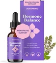 JoySpring Hormone Balance for kvinner | Naturlig Menopause Kosttilskudd med svart cohosh | Støtter Hot Flash Relief & PMS Relief for menstruell Herbal Støtte