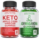 60 Keto Apple Cider Vinegar Gummies Avansert vekttap + 60 Ashwagandha Gummies - 1500MG Ashwagandha Per Servering