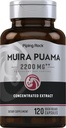 Piping Rock Muira Puama Root Ekstract 2200 mg | 120 kapsler | for menn og kvinner | Ikke GMO, Glutenfri Supplement