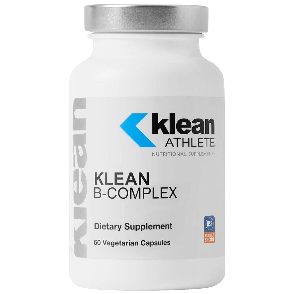 Klean Athlete Klean B-Complex | støtter energiproduksjon, kardiovaskulær funksjon og normale cellulære funksjoner | NSF-sertifisert for sport | 60 vegetariske kapsler