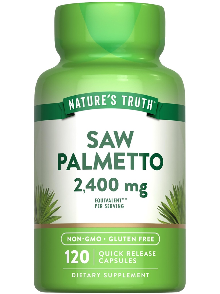 Naturens sannhet så Palmetto ekstrakt | 120 kapsler | Ikke-GMO & Glutenfri Supplement