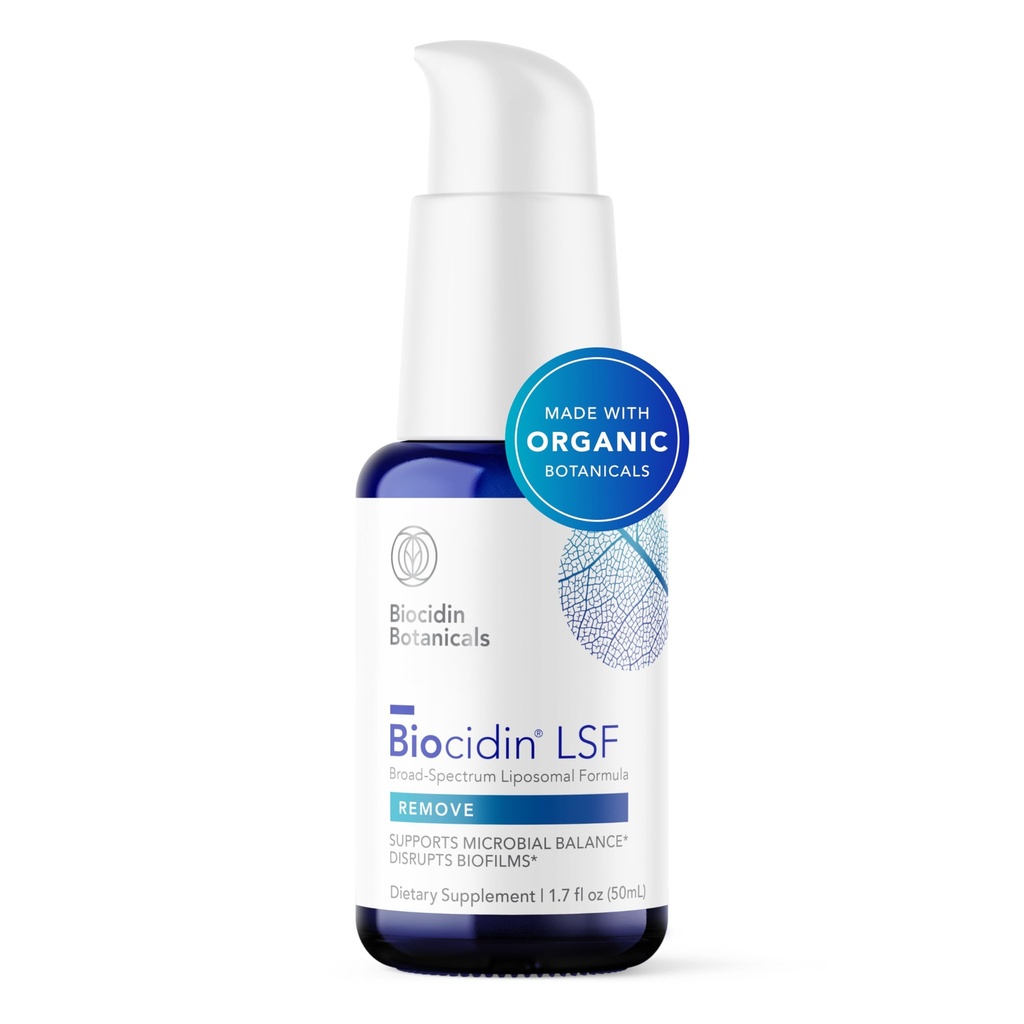 Biocidin LSF for Gut Cleanse Detox & Biofilm Defense Support - Potent, Broad-Spectrum Liposomal Formula for rask absorpsjon - Fremme Gut helse, mikrobiell balanse og mental klarhet (1.7 Fl Oz)