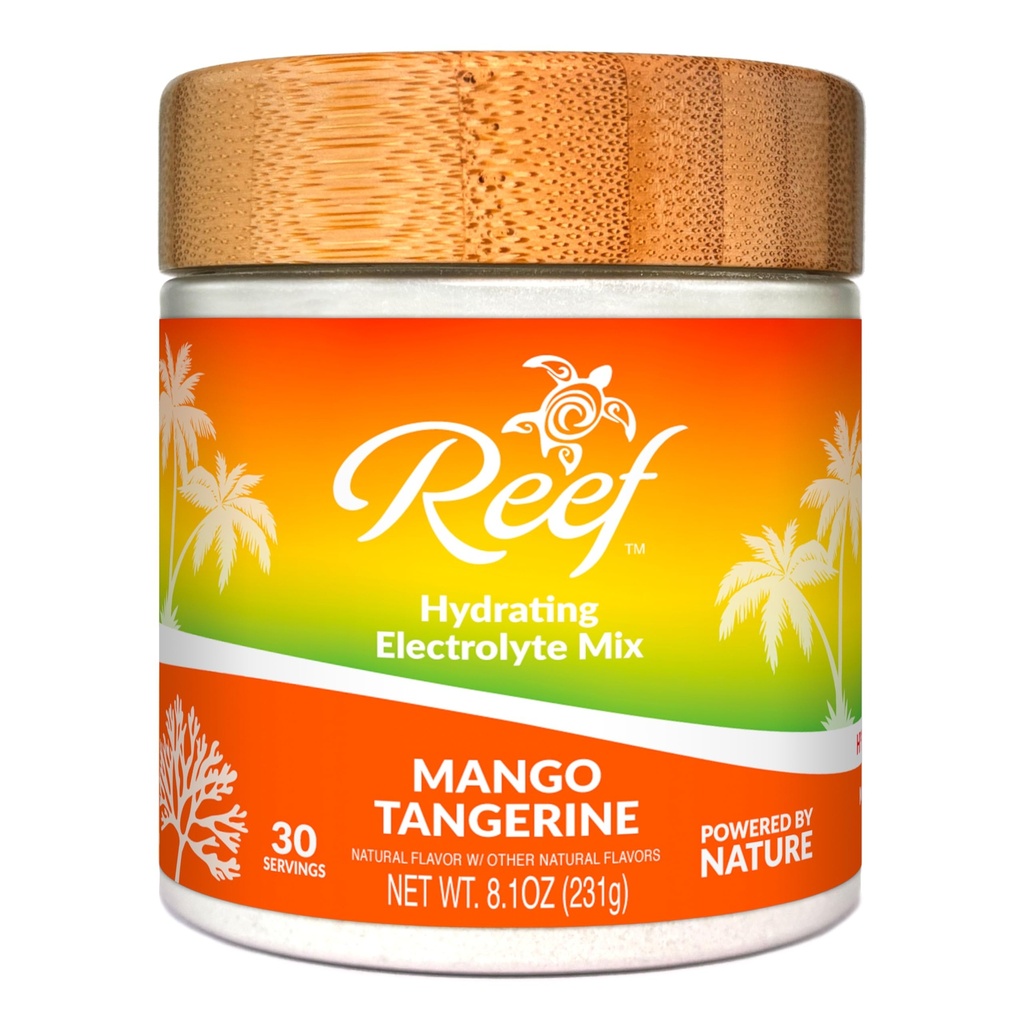 Hydrating Electrolyte Drink Mix - Mango Tangerine, 30 Servering - Hydration Powder w/Coconut Vann - Ikke-GMO, Ingen tilsatt sukker, 5 Nøkkelelektrolytter + vitaminer, naturlige spormineraler