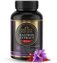 Golden Saffron Saffron Extract Capsules - Premium Saffron Supplements - 88.50 mg Pure Saffron Pills - Mood Support - Øyestøtte - Emosjonell balanse, fokus og øye helse laget i USA - 60 Kapsler