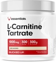 Bucked opp L-karnitin Tartrat 1000mg pulver, essensielle (300 serveringer)