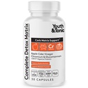 Ungdom & Tonic balansert Detox piller som komplett Gut Cleanse & Carb Matrix støtte med ACV, Glucomannan, Chromium for kroppen detoxing & Digestive helse, Supplement for menn og kvinner, tredjeparts testet