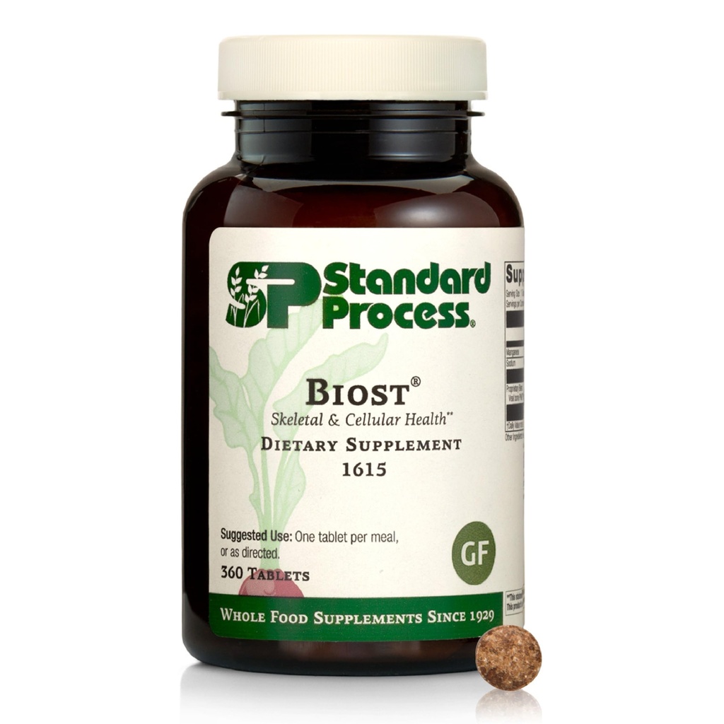 Standard Process Biost, Skeletal & Cellular Supplement, 360 Tablets | Skeletal and Cellular Health Dietary Supplement, Gluten-Free, Non-Dairy, Non-Soy, Non-Grain, Aids Strong Teeth and Bones