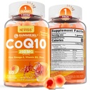 Sukkerfri CoQ10-250mg / 500mg Fyllte Gummies - Plus Omega-3, EPA + DHA, B3 & Zink - Ultra Co Q-10 Kosttilskudd for Hear-t Helse, Cellular Energy, Antioksidant Support, Opp til 60 dagers forsyning, Vegan 60Cts