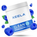 XEELA pre trening pulver - ren og testet - Jitter gratis, trygt og naturlig - øke termogen energi, fokus og utholdenhet w / kreatin, organisk koffein og plantebasert citrullin (blå bringebær)