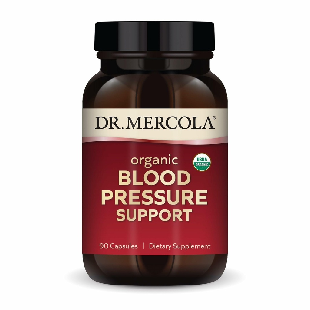 Dr. Mercola økologisk blodtrykksstøtte - støtter sunn sirkulasjon - høy potens Grape frøekstrakt - ikke-GMO og soya-fri - 90 kapsler (90 serveringer)