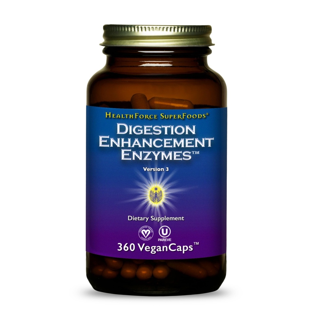 Helseforce SUPERFOODS Forbedring Enzymer - 360 Vegan Capsules