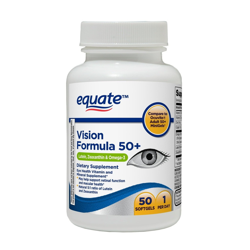 Konvergens Visjon Formula 50+ Myke geler Diett Supplement, 50 greve