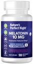 Naturens perfekte natt | Melatonin 10 mg | 180 Hurtige oppløsningstabletter | Naturlig blandet Berry Flavor |High Potency | Sukkerfri | Vegan | Glutenfri | Verdi Størrelse