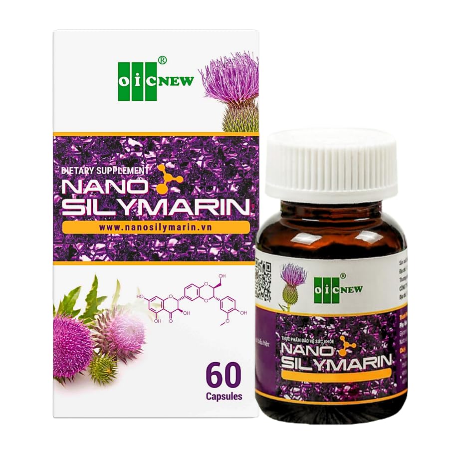 Nano Silymarin - 60 Kapsler - Liver Health Support og Stabilize Liver Cell - Nano Teknologi øker absorpsjon opp til 99,9%