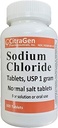 Natriumkloridtabletter 1 gm, USP Normal salttabletter - 300 tabletter (1 pakke med 300 tabletter) ved CitraGen Pharmaceuticals, Inc.