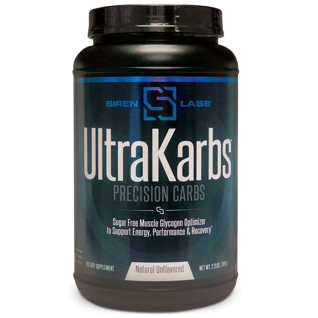 Siren Labs Ultra Karbs Mass Gainer Post Workout Muscle Builder Sunn Carb Loading - Carbohydrat blanding med KarboLyn - mer energi, raskere utvinning - Vektvinner for menn (40 Serveringer)
