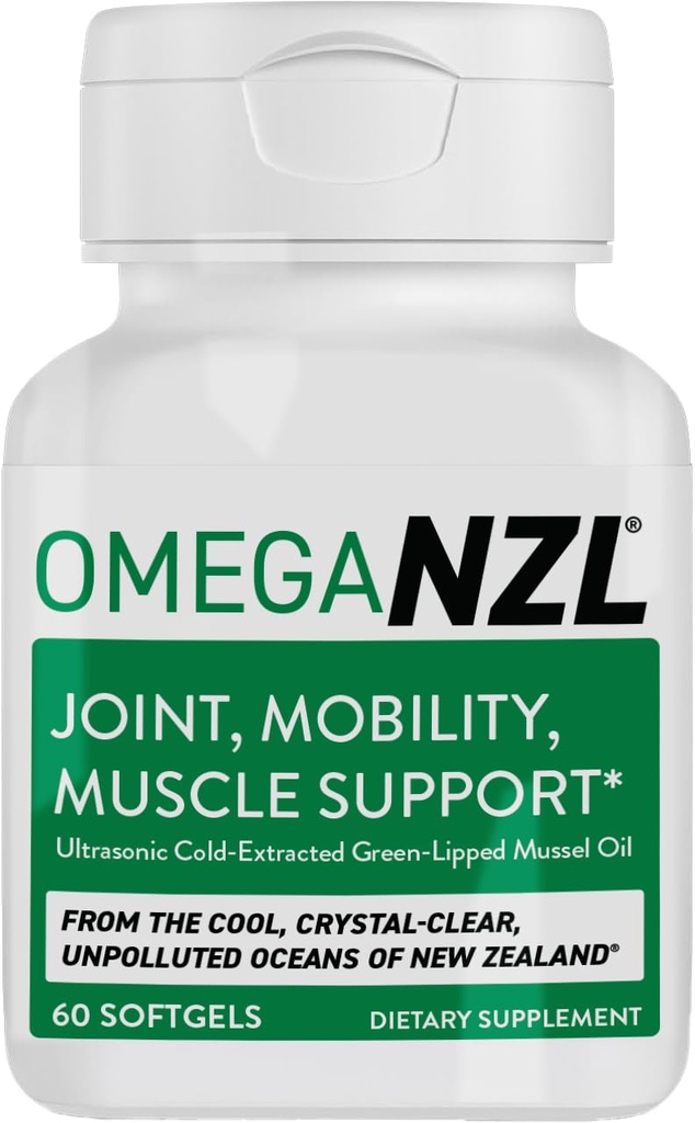 Original Omega-3 felles støtte supplement, beste naturlige muskel relief, grønn leppemusling olje, 60 mykegels, ingen fiskelig ettersmak