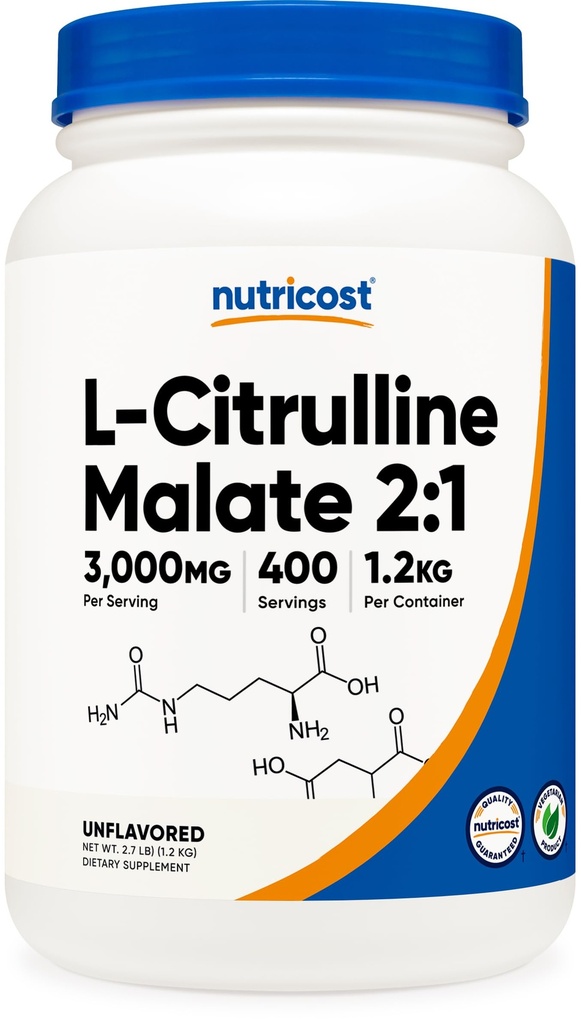 Nutricost L-Citrullin Malat pulver (2:1) 1,2KG