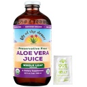 Lily of the Desert Aloe Vera Juice, Preservative Free - Hele Leaf Aloe Vera Drikke med naturlige vitaminer, Digestive Enzymes for Gut Helse, Mage Relief, Wellness, Glødende Hud, Gelly Sachet inkludert