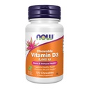 NU Mattilskudd, vitamin D-35.000 IE, Naturlig Mint Flavor, Strukturell støtte*, 120 Chewables