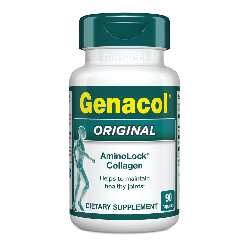 Genacol Original - Kollagen Supplement med ultrahydrolysert kollagen Peptider, opprettholder felles helse, for ledder og kne, 90 kapsler (30-dagers forsyning)