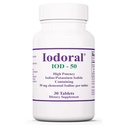 Optimox Iodoral 50 mg Supplement - Kalium jodide tabletter, Thyroid støtte, daglige vitaminer og mineraler, Lugols jodide løsning - 30 greve.