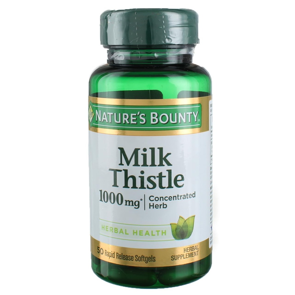 Naturens Bounty Milk Thistle 1000 mg, 50 Softgels (3 pakke)