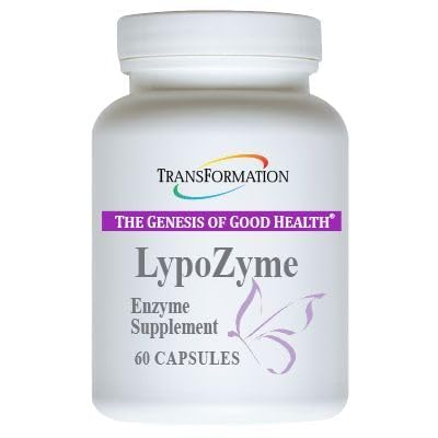 GENESIS AV GOD Helse LypoZyme Enzyme Supplement, Advance Lipase Enzyme Blanding for sunn digestion og næringsstoffer Absorpsjon, ikke-GMO,60 Cap
