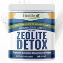 HolyLand Zeolite Cleanse - Zeolite Detox pulver (7.05oz 200 gram) - Clinoptilolite Naturlig Aktivert - Micronized 0-25 - Full Body Detox for kvinner, menn - støtter energi, fokus, immunitet, Gut helse
