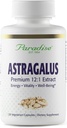 Paradise urter Astragalus Extract, Vegetariske kapsler for energi, Digestiv & Immune Helse, Ikke GMO, Glutenfri, 120 kapsler