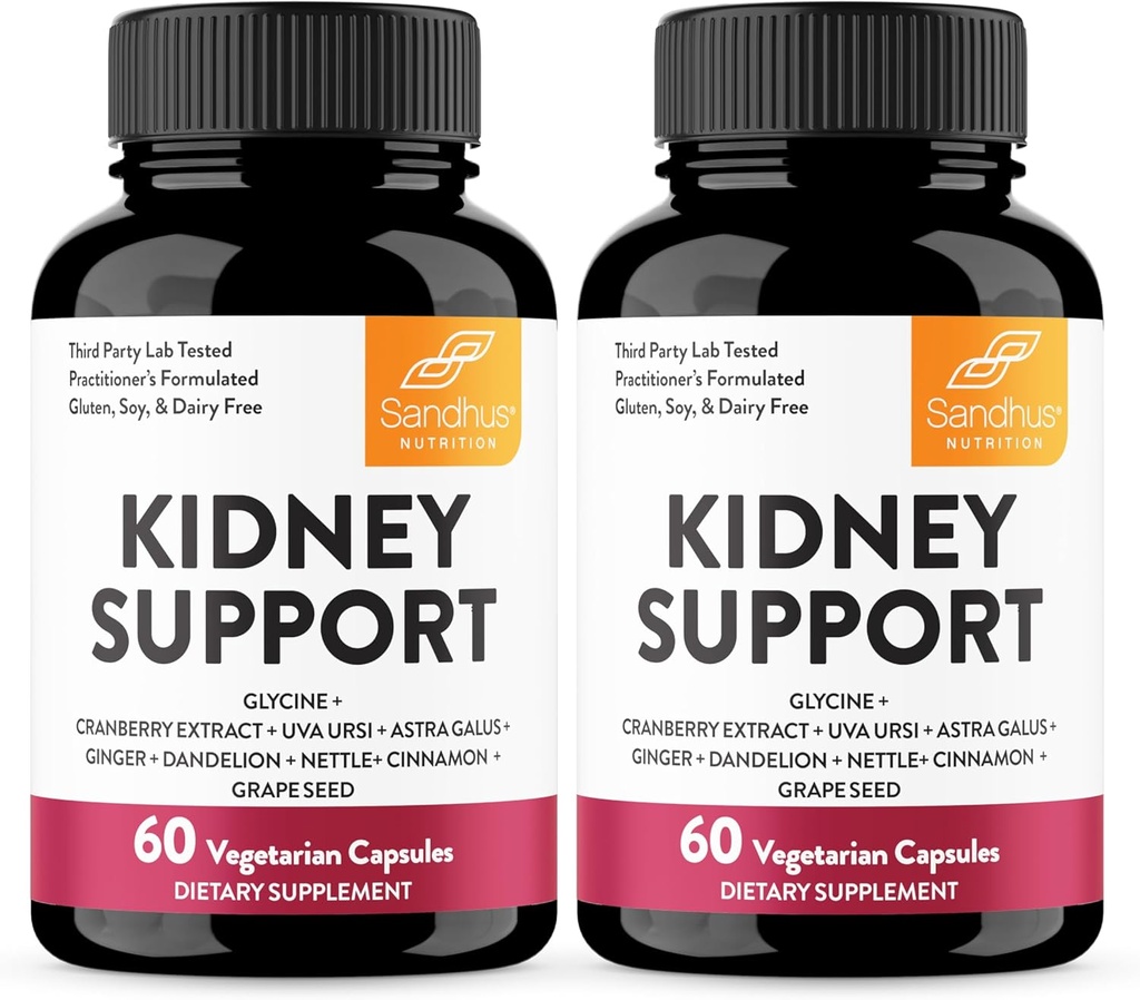 Sandhus nevrale rengjøring Detox & Reparasjonsstøtte Supplement for menn og kvinner | med Cranberry Extract | Hjelper støtte Njure & urin Trakt helse | 60 vegetariske kapsler (pakke med 2)