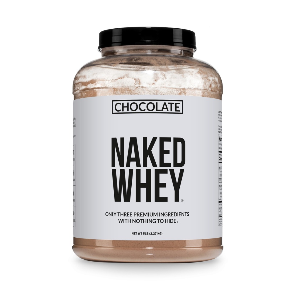Naked Whey Protein Supplement pulver, sjokolade, GMO gratis, soya gratis, glutenfri hjelp muskelvekst og gjenoppretting 60 serveringer, 5 Ib