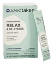 Ashwagandha Relax & De-Stress Powder - Lemon Lavender 14ct Box - 600mg Ashwagandha, 200mg L-Theanine, Holy Basil – Støtter Stress, Relaxation – Vegansk, Ingen tilsatt sukker - 14 Serveringer